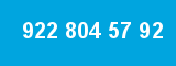 922 804 57 92 922 804 57 92